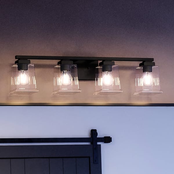 Luxury Craftsman Bath Light, 7"H x 27.875"W, with Modern Farmhouse ...